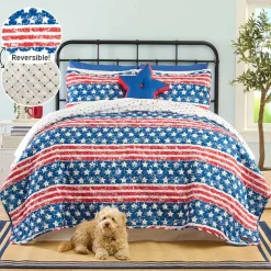 Mossy Oak Stars and Stripes Reversible Quilt, Full/Queen or King