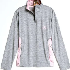 Mossy Oak Women's Quarter Zip Pullover