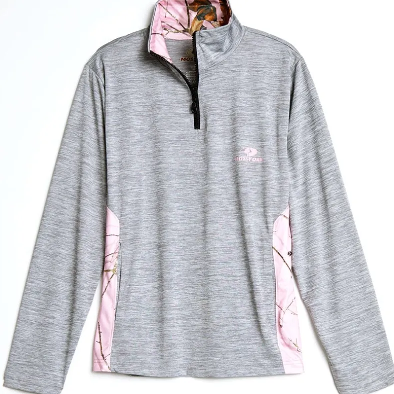Mossy Oak Women's Quarter Zip Pullover