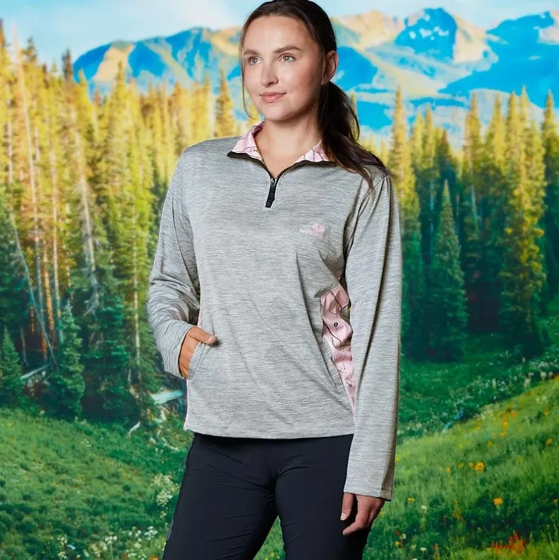 Mossy Oak Women's Quarter Zip Pullover