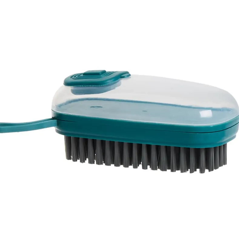 Multifunctional Cleaning Brush With Push Button Soap Dispenser