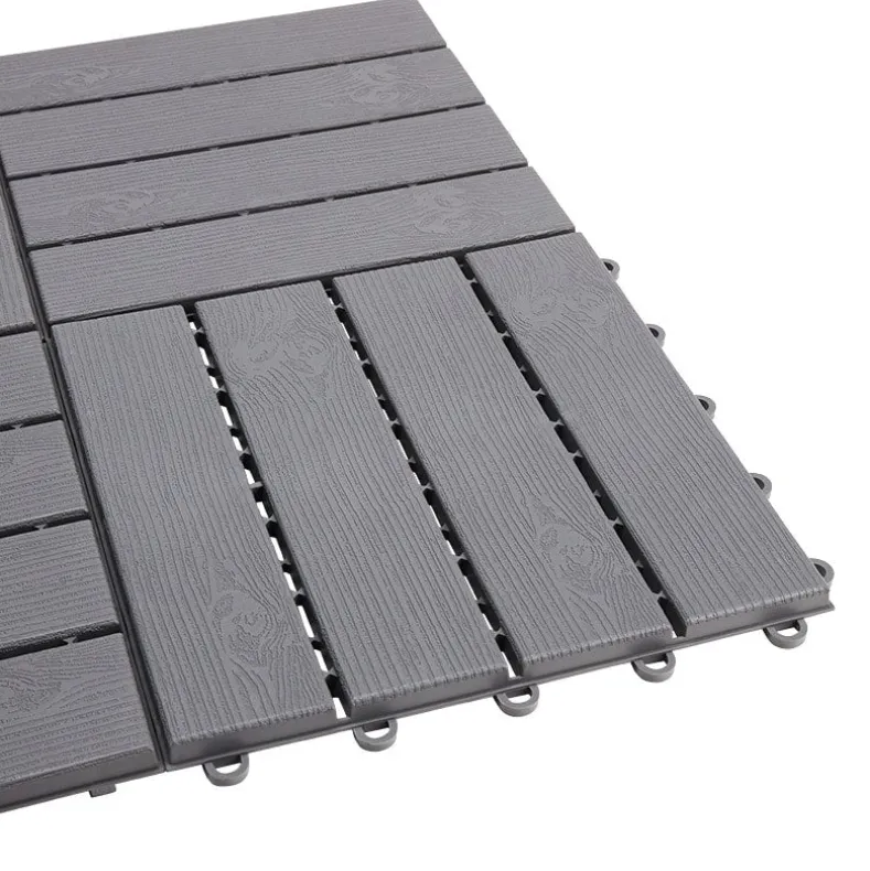 Multi Purpose Interlocking Gray Tiles - Set of 9