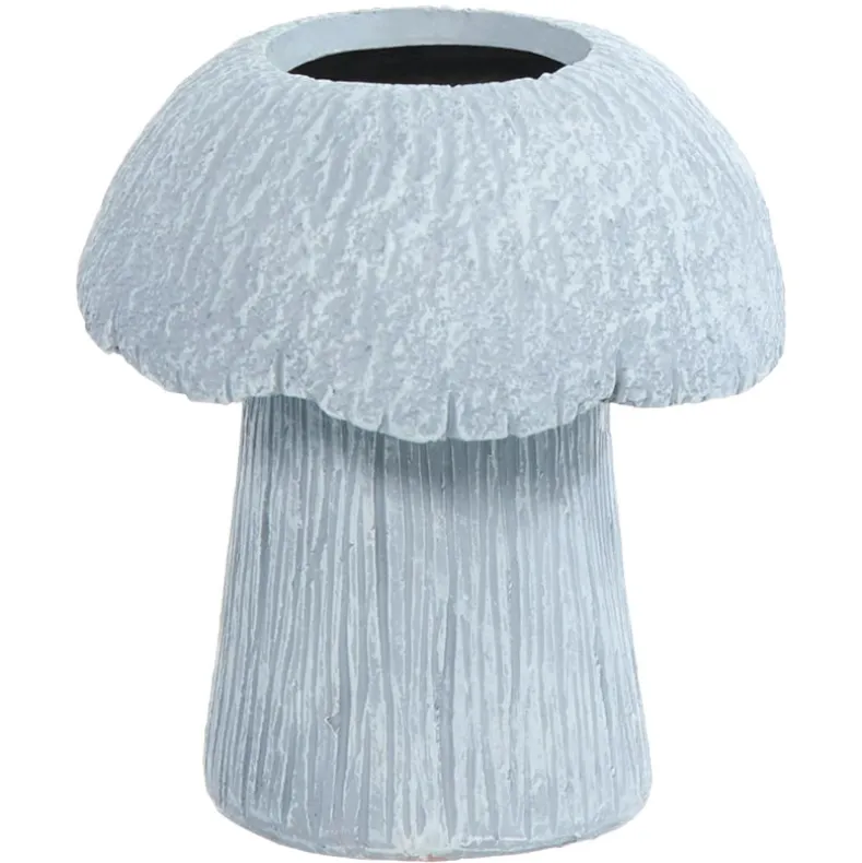 Mushroom Planter Gray Large Medium or Small Garden