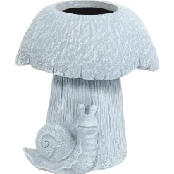Mushroom Planter Gray Large Medium or Small Garden
