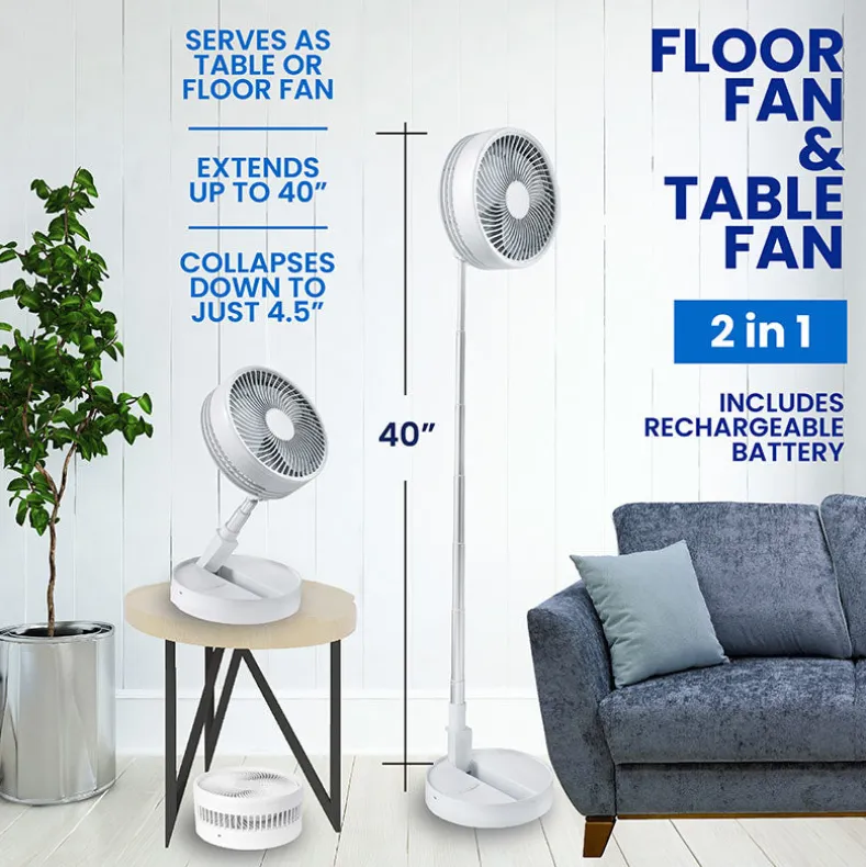 My Foldaway™ Rechargeable Fan - Compact and Portable Cooling Solution
