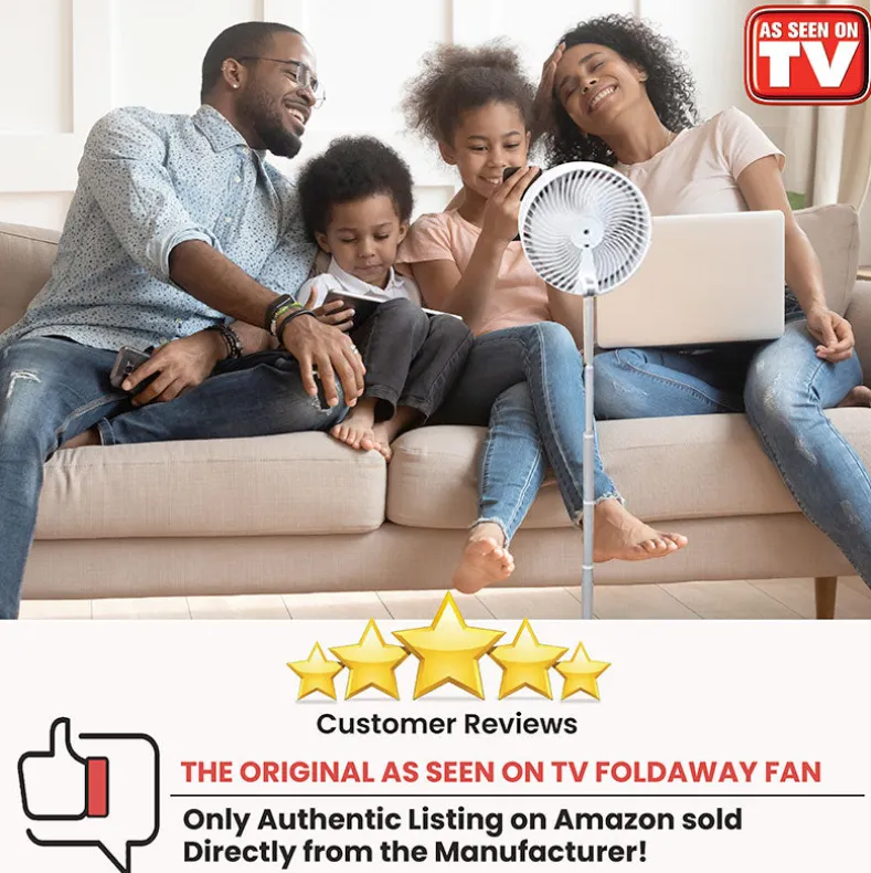 My Foldaway™ Rechargeable Fan - Compact and Portable Cooling Solution