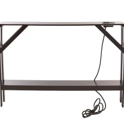 Narrow Console Table with Built in Outlet 33