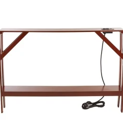 Narrow Console Table with Built in Outlet 33