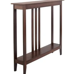 Narrow Entryway Wood Console Accent Table