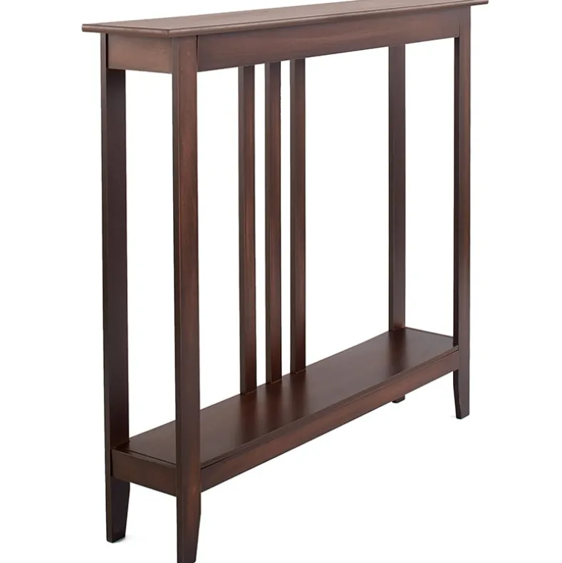 Narrow Entryway Wood Console Accent Table