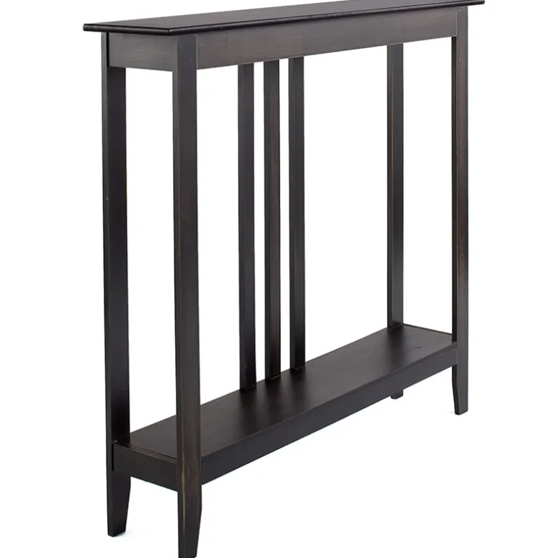 Narrow Entryway Wood Console Accent Table
