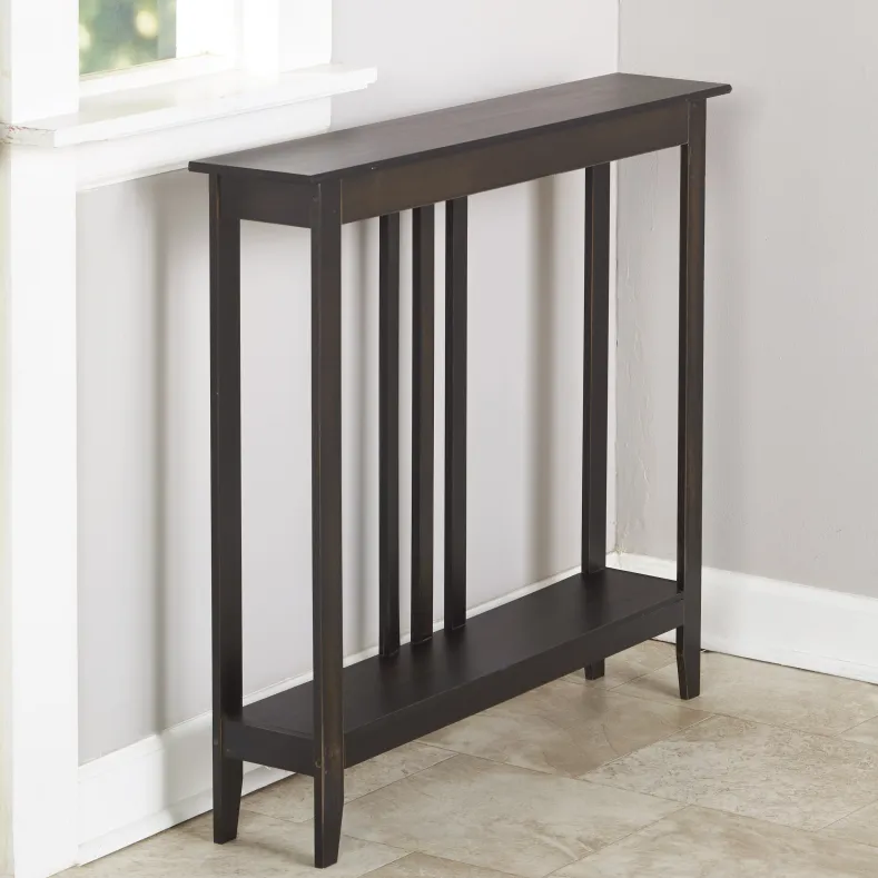Narrow Entryway Wood Console Accent Table
