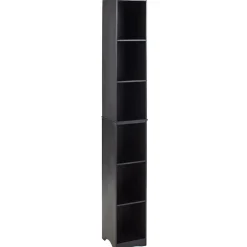 Narrow Storage Tower with 6 Shelves or Set of 2 Wicker Baskets