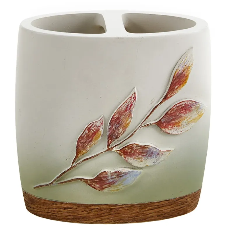 Nature Watercolor Toothbrush Holder or Shower Hooks Set of 12