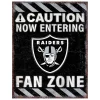 NFL Fan Zone Metal Sign