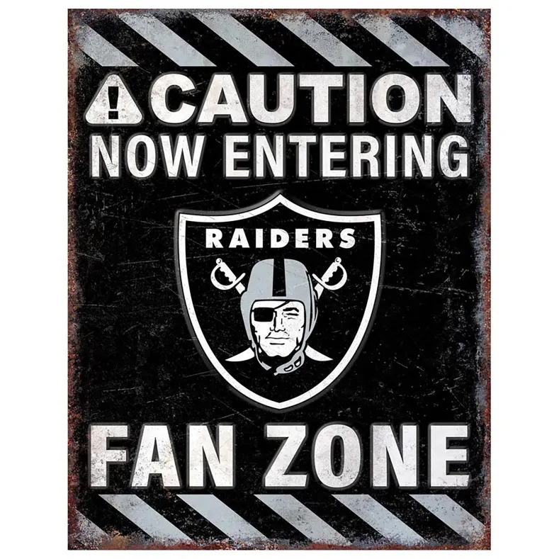 NFL Fan Zone Metal Sign
