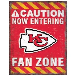 NFL Fan Zone Metal Sign
