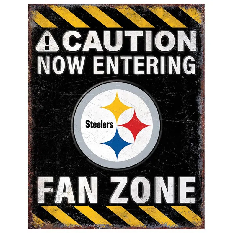 NFL Fan Zone Metal Sign