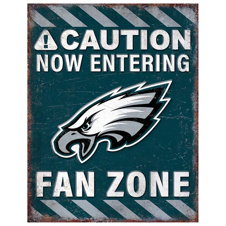 NFL Fan Zone Metal Sign