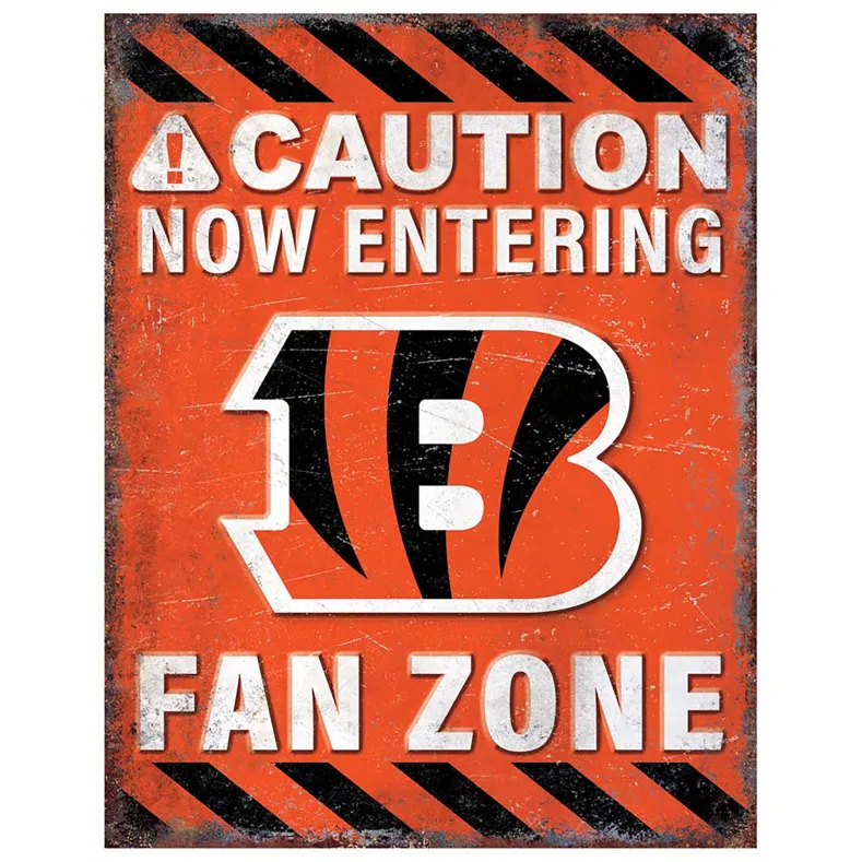NFL Fan Zone Metal Sign