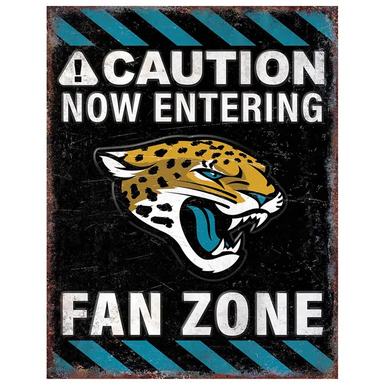 NFL Fan Zone Metal Sign