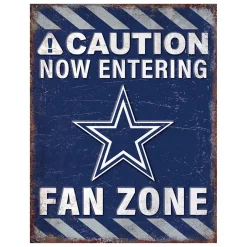 NFL Fan Zone Metal Sign