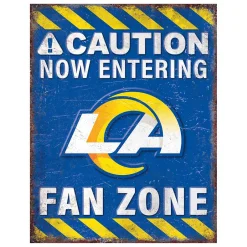 NFL Fan Zone Metal Sign