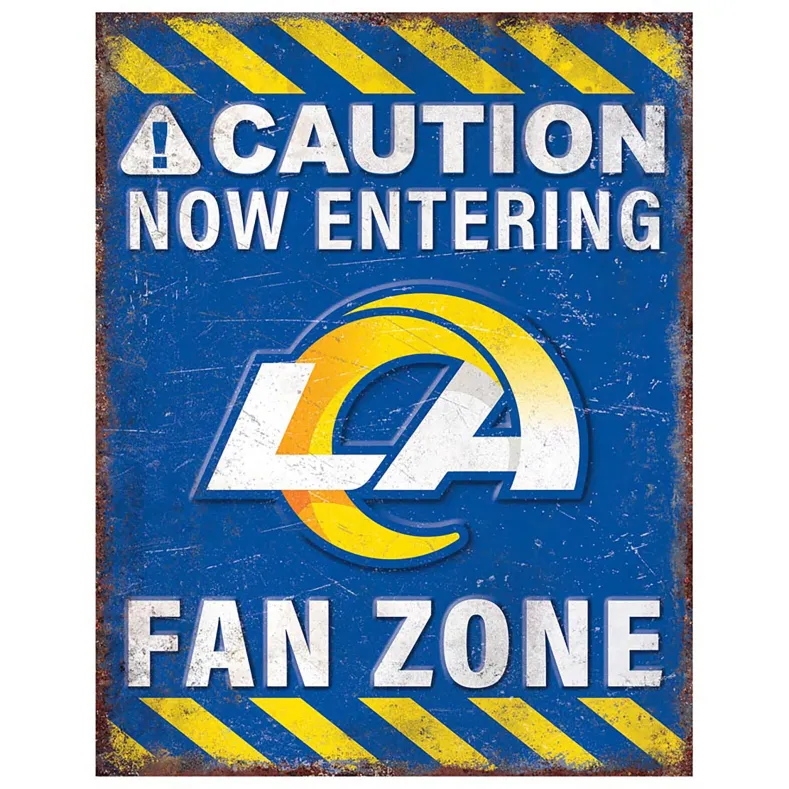NFL Fan Zone Metal Sign