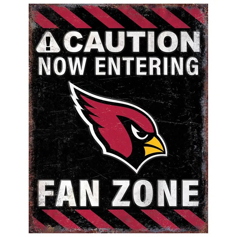 NFL Fan Zone Metal Sign