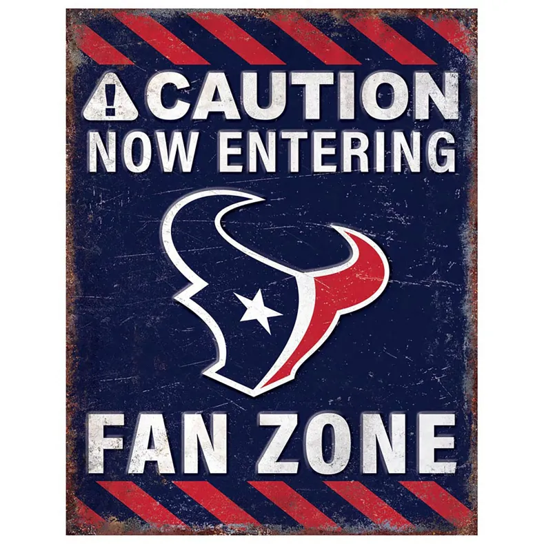 NFL Fan Zone Metal Sign
