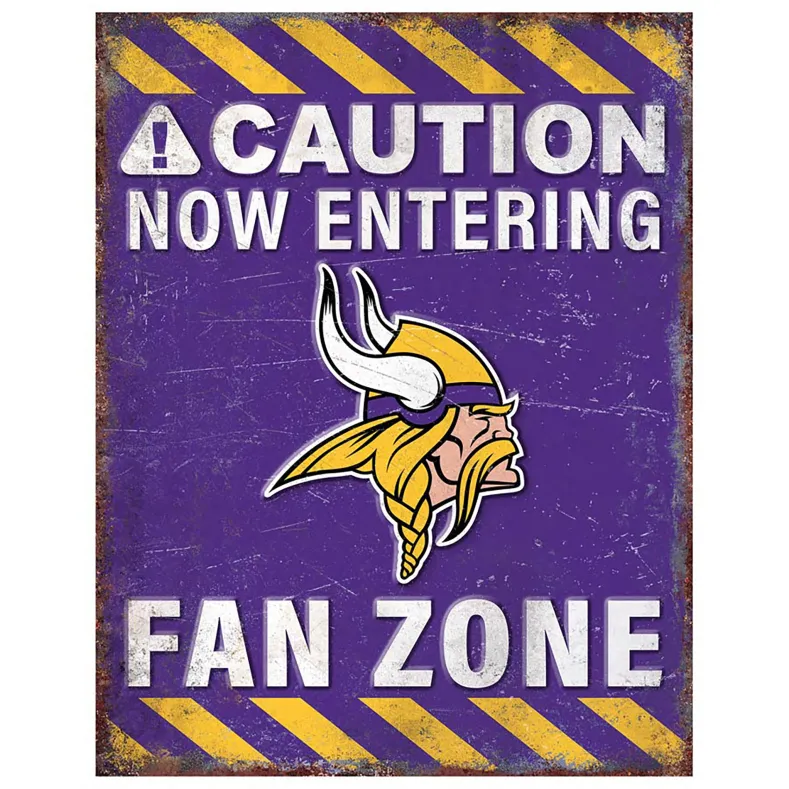 NFL Fan Zone Metal Sign
