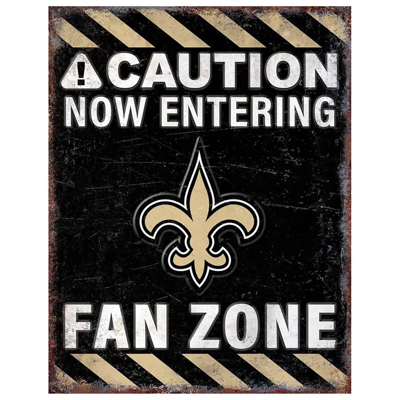 NFL Fan Zone Metal Sign