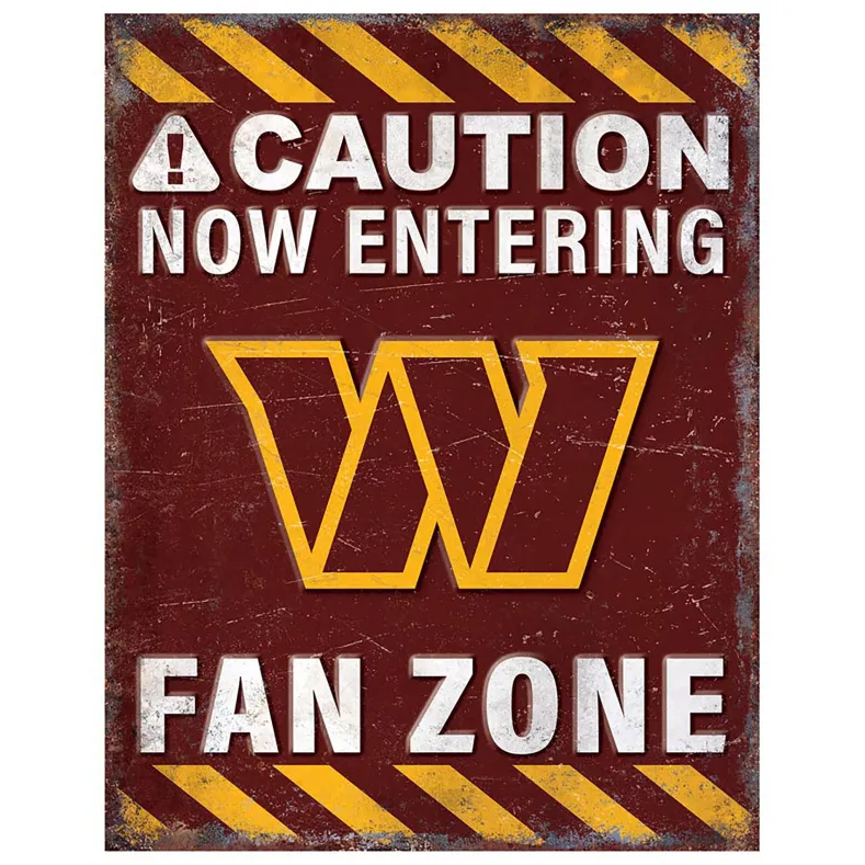 NFL Fan Zone Metal Sign