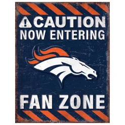NFL Fan Zone Metal Sign