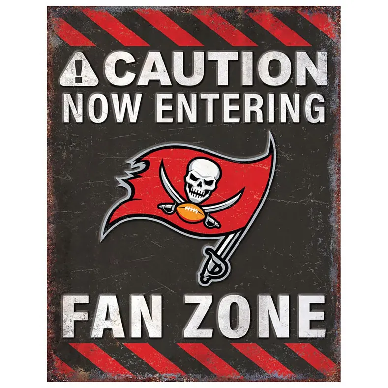 NFL Fan Zone Metal Sign