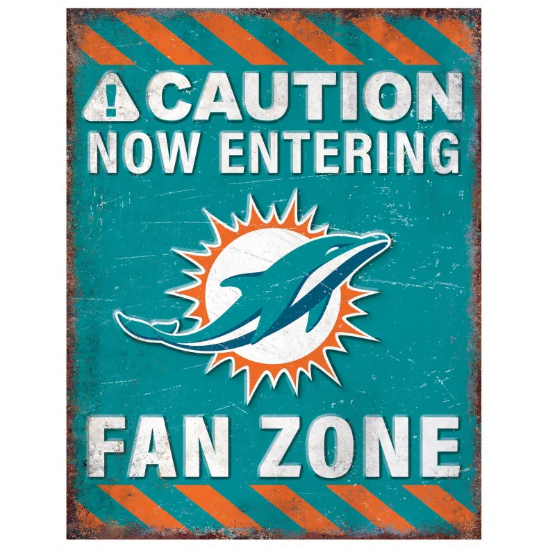 NFL Fan Zone Metal Sign