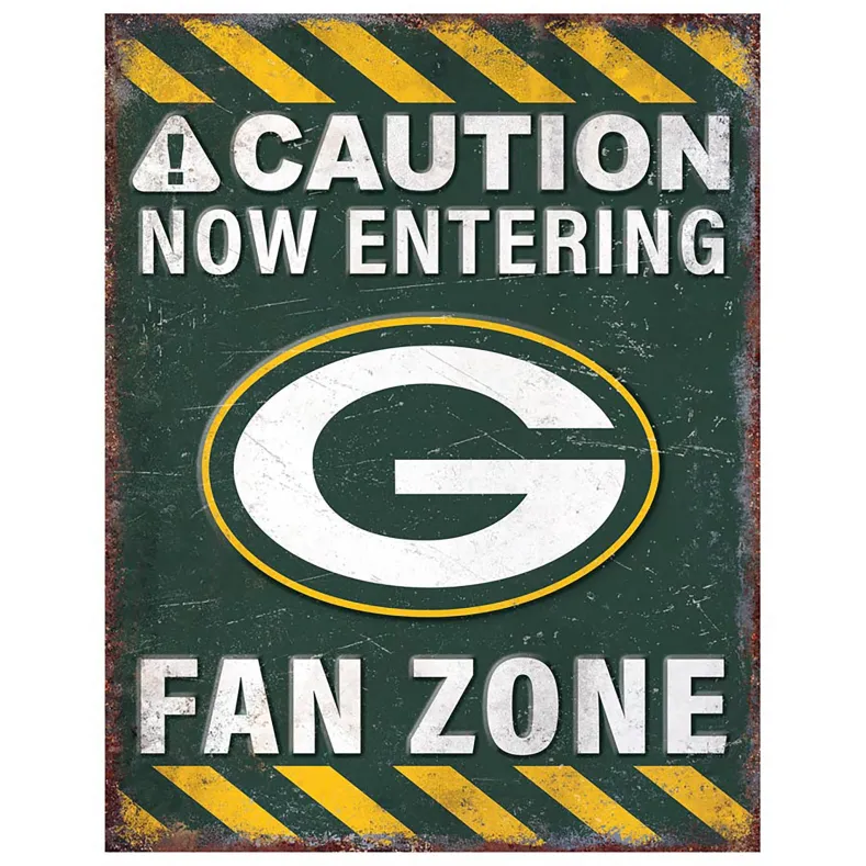 NFL Fan Zone Metal Sign