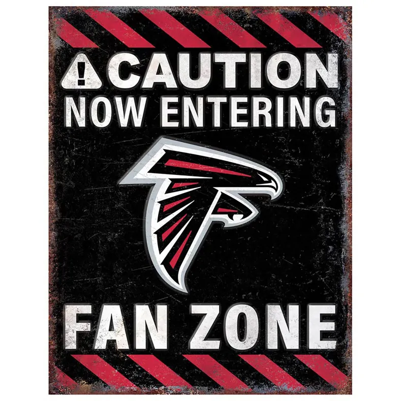 NFL Fan Zone Metal Sign