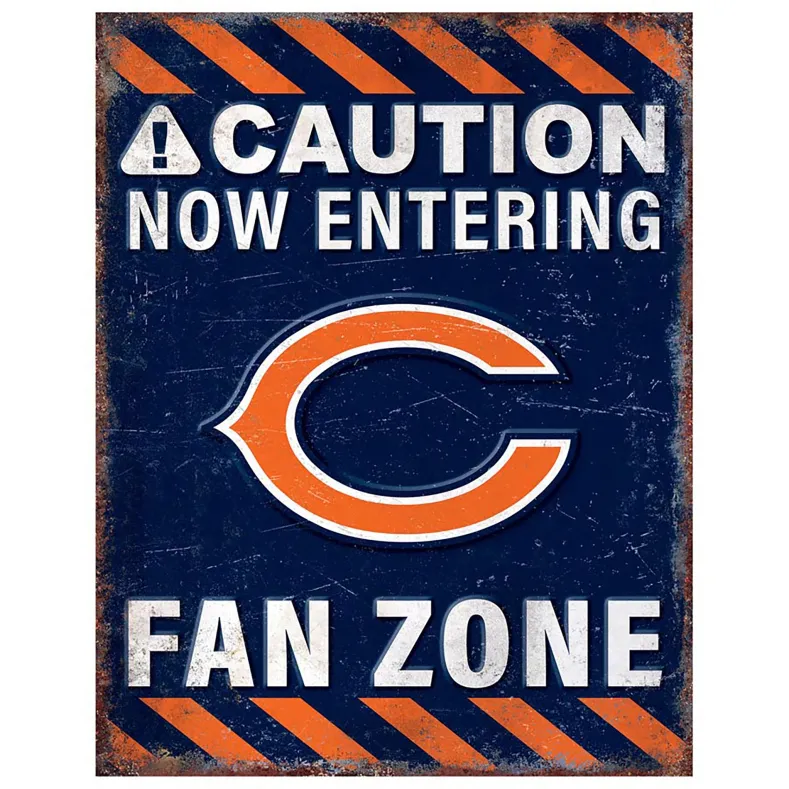 NFL Fan Zone Metal Sign