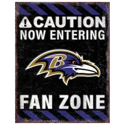 NFL Fan Zone Metal Sign