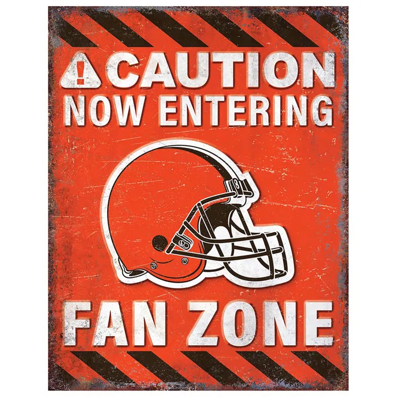 NFL Fan Zone Metal Sign