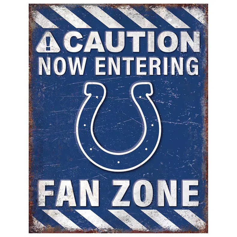 NFL Fan Zone Metal Sign