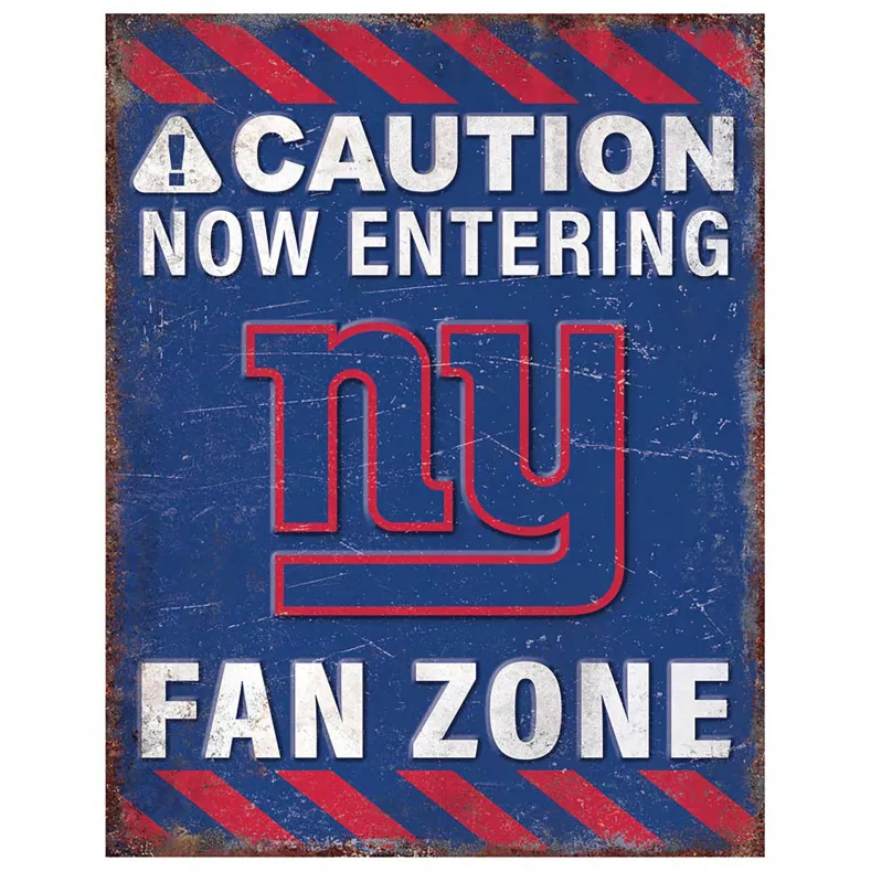 NFL Fan Zone Metal Sign