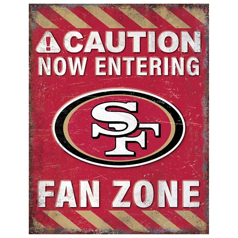 NFL Fan Zone Metal Sign