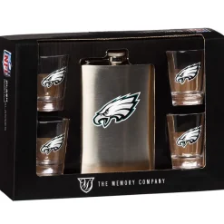 NFL Flask and Shot Glass Gift Set