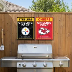 NFL Grill Zone Metal Sign
