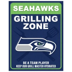 NFL Grill Zone Metal Sign