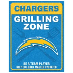 NFL Grill Zone Metal Sign