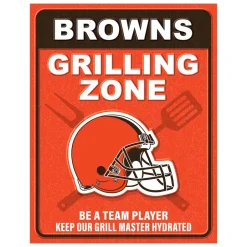 NFL Grill Zone Metal Sign