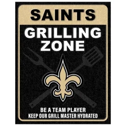 NFL Grill Zone Metal Sign